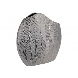 Vase céramique design : Collection Feuille d'Argent, Grand, H 30 cm