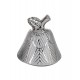 Boite Poire céramique design : Modèle Feuille d'Argent, H 20 cm