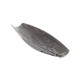 Plat Barque en céramique design : Modèle Feuille d'Argent, Moyen. L 30 cm