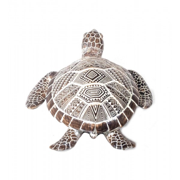 Tortue déco - 20 x 14.5 x H 10 cm - Gris - MOOREA