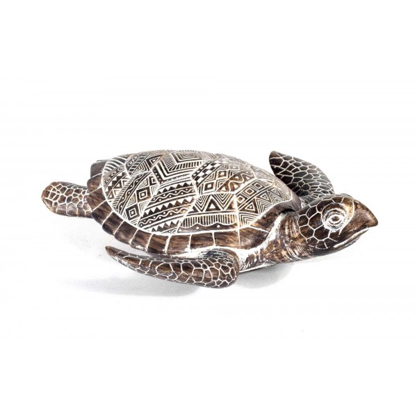 TORTUE DECORATION EN RESINE 34 CM