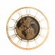 Horloge Murale à Engrenages, Modèle Planisphère Bois, Diam 70 cm