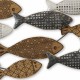Déco Marine : poissons, Tons Bois et Anthracite, Gamme Océanic. L 100 cm