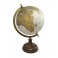 Globe terrestre, Doré & Marron. Collection Mundo, H 33 cm