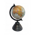 Globe terrestre, Noir & Bleu. Collection Mundo, H 33 cm