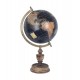 Globe terrestre, Noir & Marron. Collection Mundo, H 33 cm