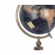 Globe terrestre, Noir & Marron. Collection Mundo, H 33 cm