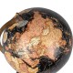 Globe terrestre, Noir & Marron. Collection Mundo, H 33 cm