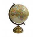 Globe terrestre, Jaune. Collection Mundo, H 30 cm