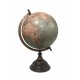 Globe terrestre, Vert & Orange. Collection Mundo, H 33 cm