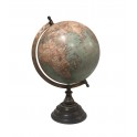 Globe terrestre, Vert & Orange. Collection Mundo, H 33 cm