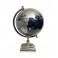 Globe terrestre, Noir & Gris. Collection Mundo, H 32 cm