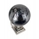 Globe terrestre, Noir & Gris. Collection Mundo, H 32 cm