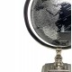 Globe terrestre, Noir & Gris. Collection Mundo, H 32 cm