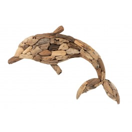 Déco murale en Bois flotté : Poisson XL, L 69 cm