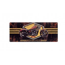 Déco murale : Plaque en Métal Moto & NY. L 50 cm