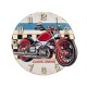 Horloge Métal : Modèle Moto, Diam 40 cm