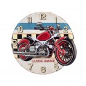 Horloge Métal : Modèle Moto, Diam 40 cm