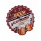 Horloge en Metal, Modèle Beer : Capsule Rouge. H 41 cm