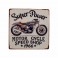 Déco murale : Plaque en Métal Moto Speed Shop, H 30 cm