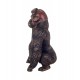 Statuette Gorille Aviateur, Finition Antic Line, H 34 cm