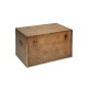 Set 3 Malles dorées : Modèle Rétro Bois MDF, L 65 cm (Grand)