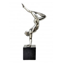 Sculpture Homme sur socle : Extension, H 53 cm