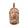 Grande Lampe Rouge, Socle design Couple argenté, H 69 cm
