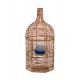 Grande Lampe Rouge, Socle design Couple argenté, H 69 cm