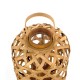 Déco Zen et Organique : Lanterne en Bambou Tressé, H 41 cm