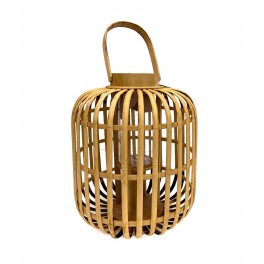 Déco Zen et Organique : Lanterne en Bambou, H 35 cm