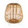 Lanterne en Bois de Bambou sur Pieds, Collection Zen. H 49 cm