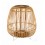 Lanterne en Bois de Bambou sur Pieds, Collection Zen. H 49 cm
