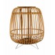 Lanterne en Bois de Bambou sur Pieds, Collection Zen. H 42 cm