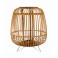 Lanterne en Bois de Bambou sur Pieds, Collection Zen. H 42 cm