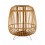 Lanterne en Bois de Bambou sur Pieds, Collection Zen. H 42 cm