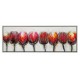 Tableau Floral et Cadre : Tulipes Flamboyantes, L 150 cm