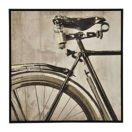 Tableau Moderne et Cadre, Vélo en Sépia, H 80 cm