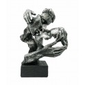 Sculpture Design Résine : Le Baiser III, Collection Passion, H 41 cm