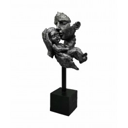Sculpture Design en Résine : Mère et Enfant. Collection Passion, H 45 cm