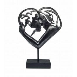 Sculpture Design en Résine : Couple. Collection Passion, H 35 cm