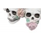 Grand Crâne Design XL, Collection Perles de strass, H 32 cm
