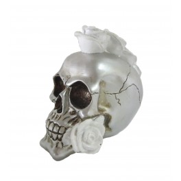 Grand Crâne Design XL, Collection Perles de strass, H 32 cm