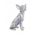Statuette Chien : Le Chihuahua, Collection Perles d'argent, H 26 cm