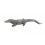 Statuette Crocodile Design L, Finitions Grises, L 55 cm