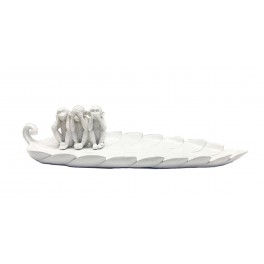 Déco rétro : Vide-poche 2 Singes & Corbeille, L 33 cm