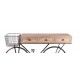 Console et Rangement : Bois et Bois. Collection Industriel, P 146 cm