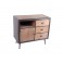 Chiffonnier industriel en bois et métal, Collection KEPLER. L 90 cm