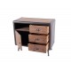 Chiffonnier industriel en bois et métal, Collection KEPLER. L 90 cm