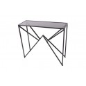 Console en Métal, Modèle Noir, Collection Géom. L 90 cm